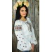 Embroidered blouse "Flowers of Glory Red"